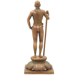 Bronze Palani Murugan Idol, Dhandayuthapani Subramanya Murti for Pooja, Home Decor & Gifting, Brown, 6.5 Inch, 1 Piece