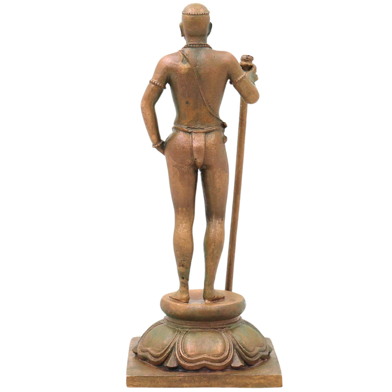 Bronze Palani Murugan Idol, Dhandayuthapani Subramanya Murti for Pooja, Home Decor & Gifting, Brown, 6.5 Inch, 1 Piece