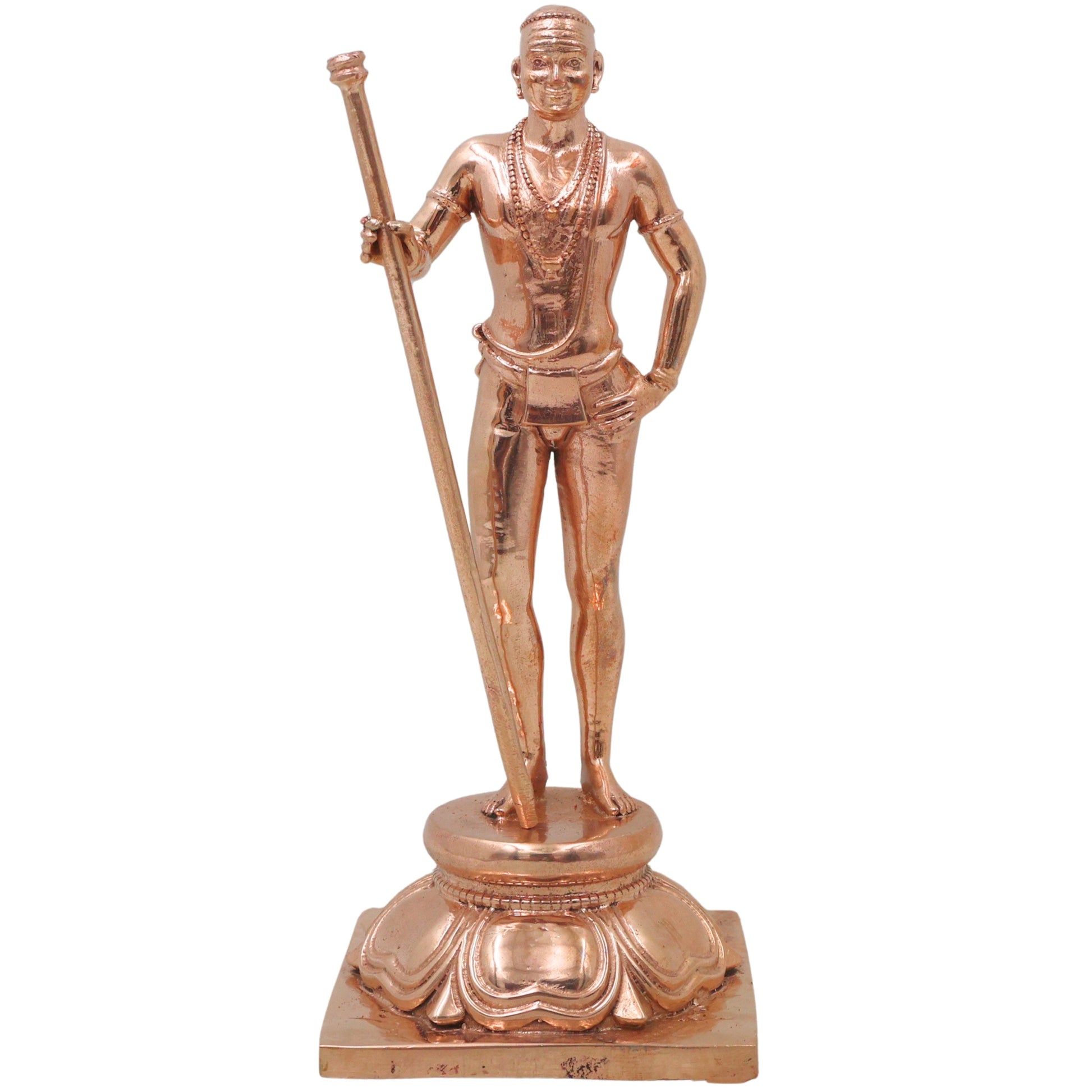 Bronze Palani Murugan Idol, Dhandayuthapani Subramanya Murti for Pooja, Home Decor & Gifting, Gold, 6.5 Inch, 1 Piece