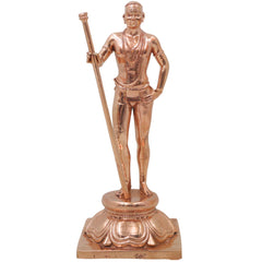 Bronze Palani Murugan Idol, Dhandayuthapani Subramanya Murti for Pooja, Home Decor & Gifting, Gold, 6.5 Inch, 1 Piece