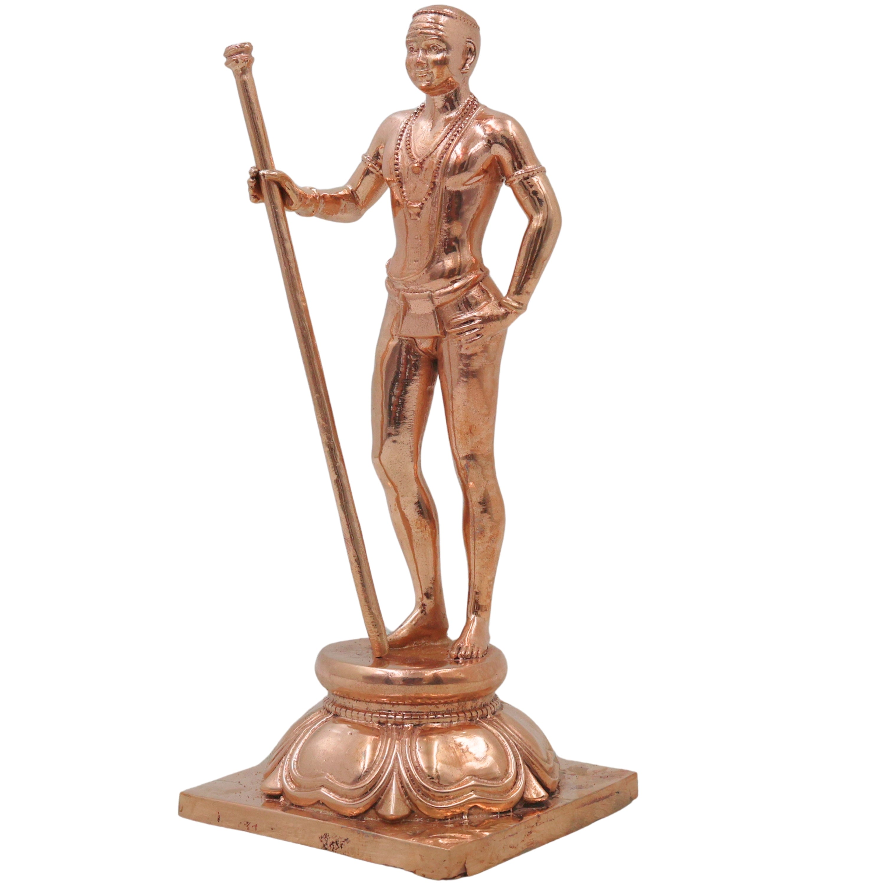 Bronze Palani Murugan Idol, Dhandayuthapani Subramanya Murti for Pooja, Home Decor & Gifting, Gold, 6.5 Inch, 1 Piece