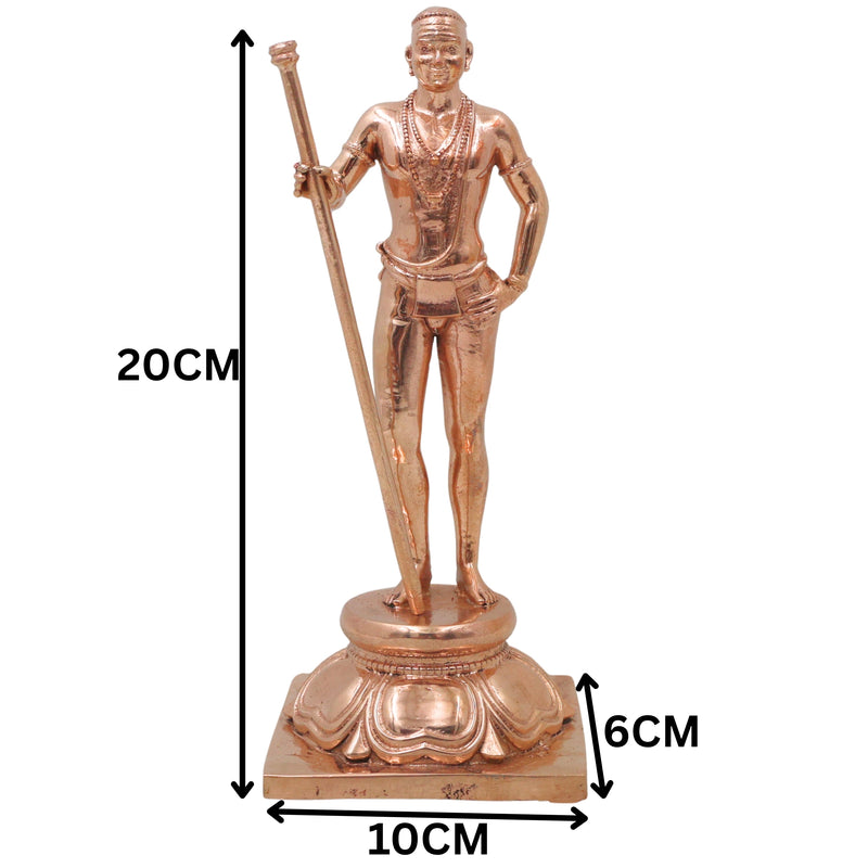 Bronze Palani Murugan Idol, Dhandayuthapani Subramanya Murti for Pooja, Home Decor & Gifting, Gold, 6.5 Inch, 1 Piece