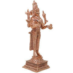 Bronze Dhanvantari Idol, Lord Dhanwantri Bhagavan Murti for Pooja, Vastu, Home Decor & Gifting, Gold, 6 Inch, 1 Piece
