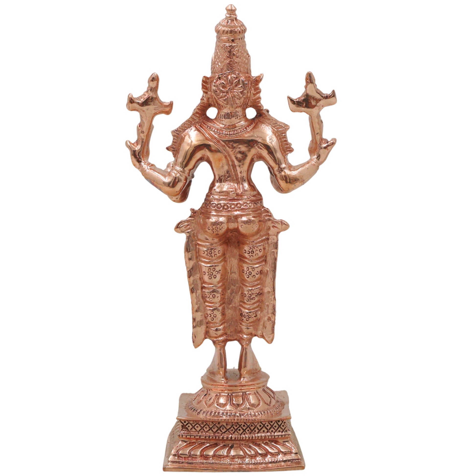 Bronze Dhanvantari Idol, Lord Dhanwantri Bhagavan Murti for Pooja, Vastu, Home Decor & Gifting, Gold, 6 Inch, 1 Piece