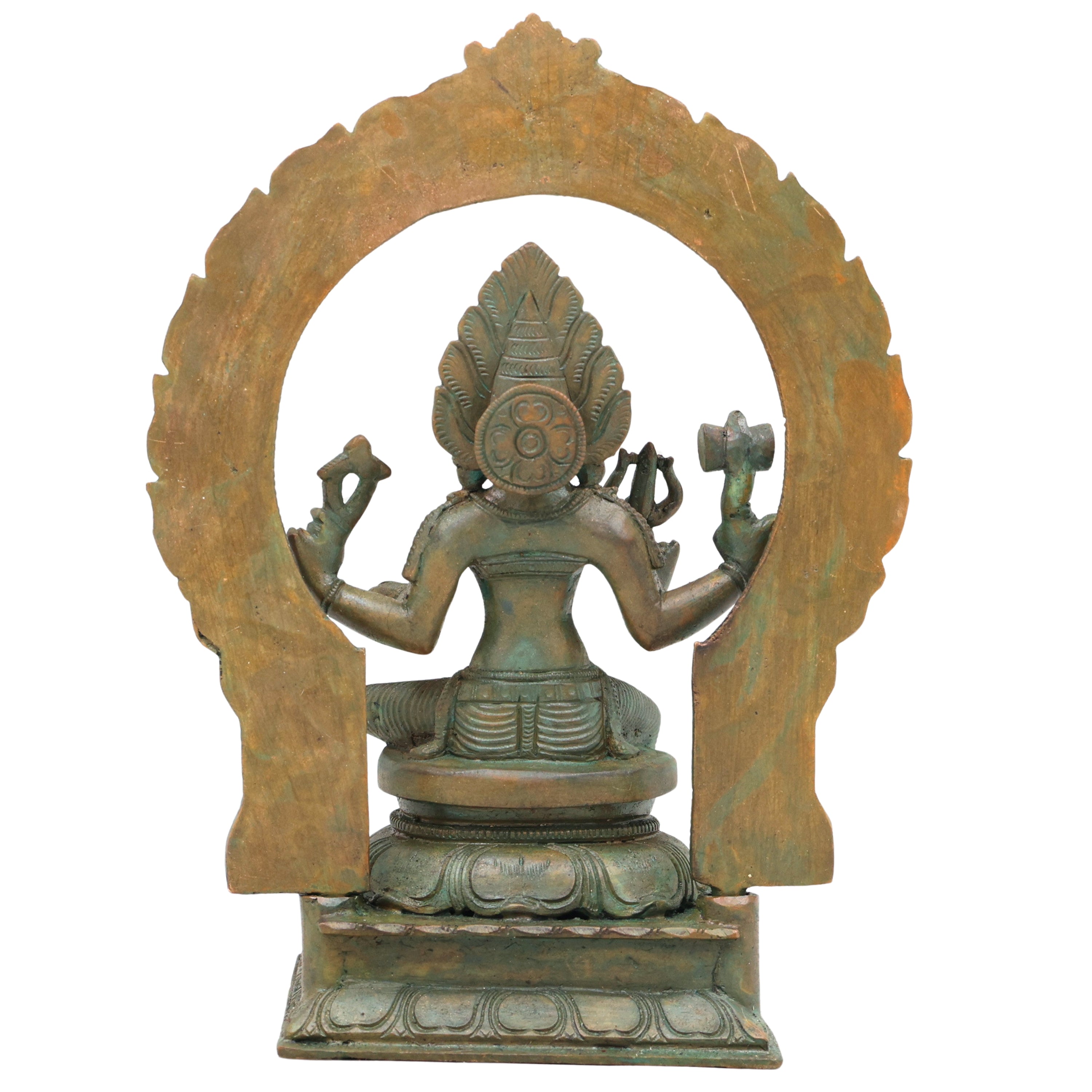 Bronze Mariamman Idol, Mahamariamman Karumariamman Amman Devi Murti for Pooja, Vastu, Home Decor & Gifting, Brown, 9 Inch, 1 Piece