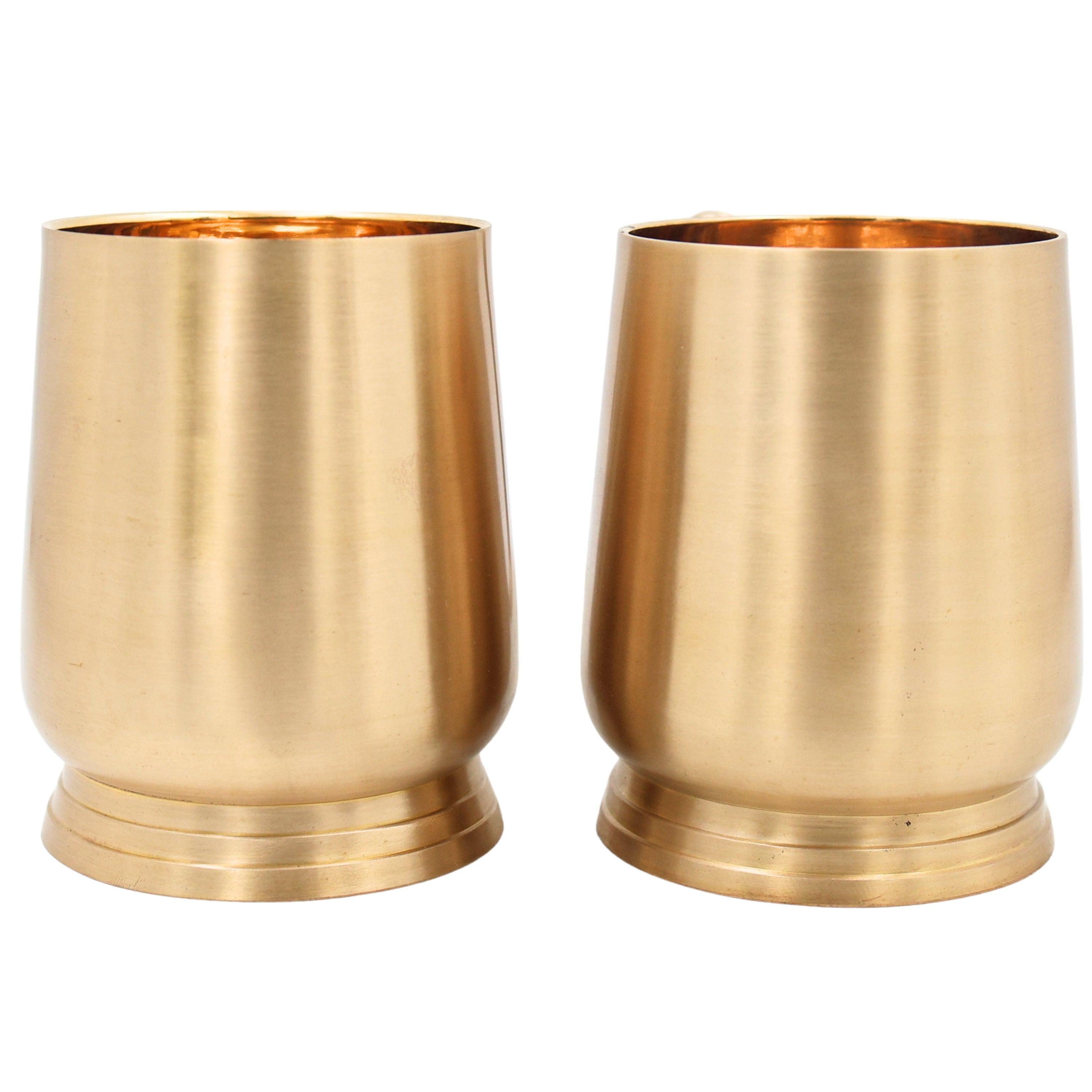 Handcrafted Brass Jug Glass Set for Ayurvedic Water Storage, Traditional Peetal Drinkware for Pooja, Home & Gifting, Gold, 4.5 Inch, 1 Piece