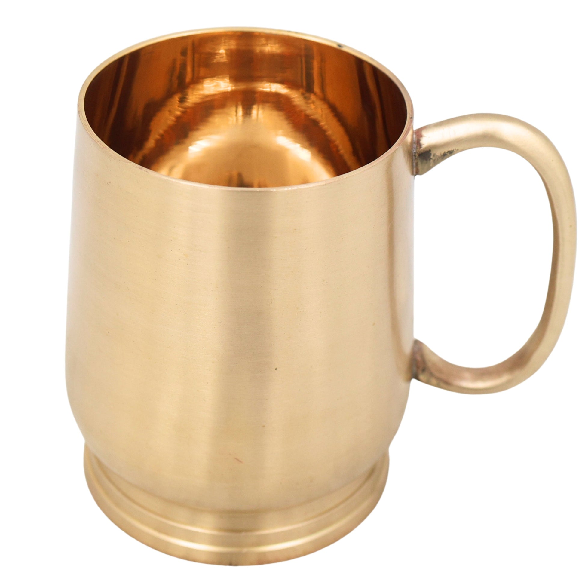 Handcrafted Brass Jug Glass, Pure Peetal Water Vessel for Pooja, Dining, Home Decor & Traditional Gifting, Gold, 4.5 Inch, 1 Piece