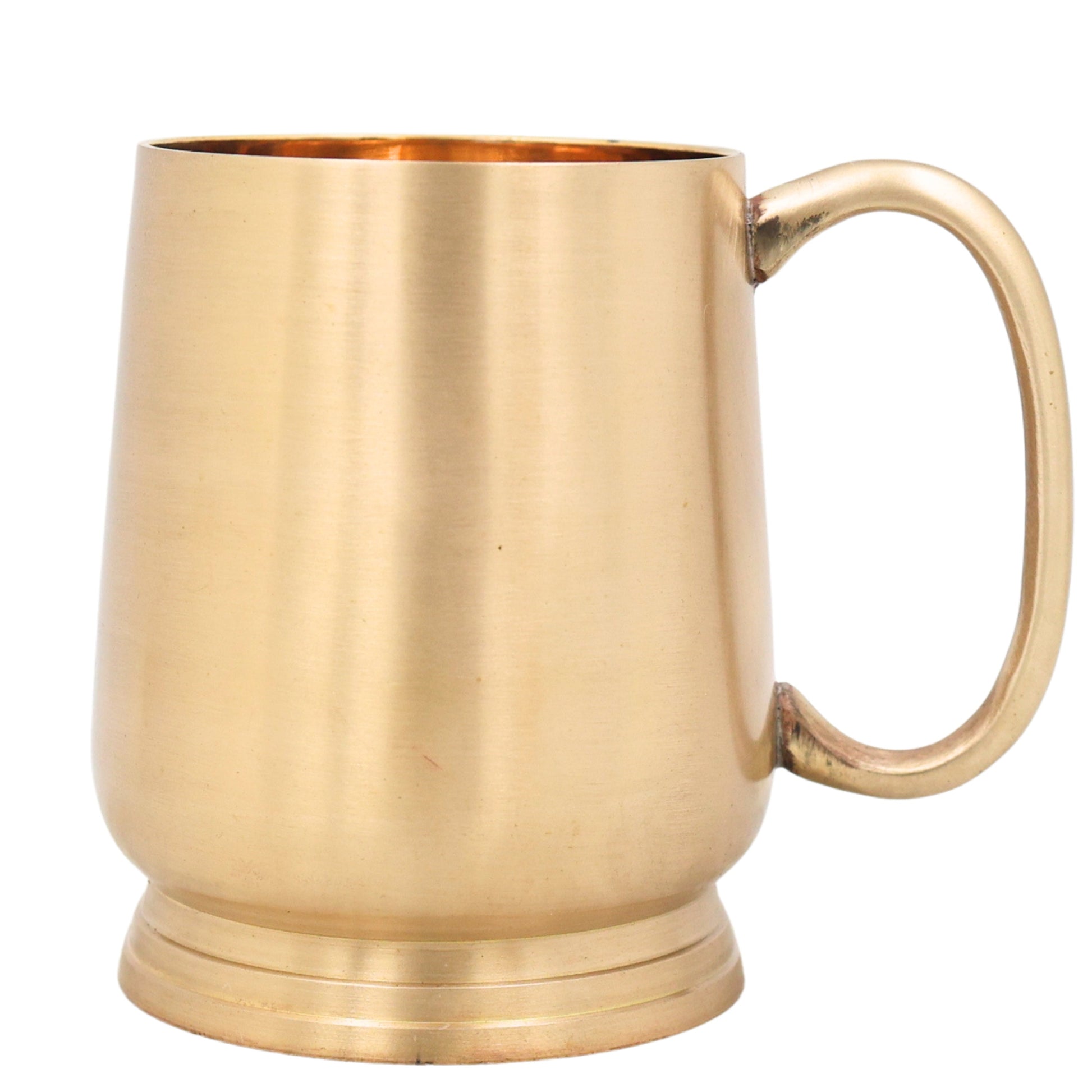 Handcrafted Brass Jug Glass, Pure Peetal Water Vessel for Pooja, Dining, Home Decor & Traditional Gifting, Gold, 4.5 Inch, 1 Piece