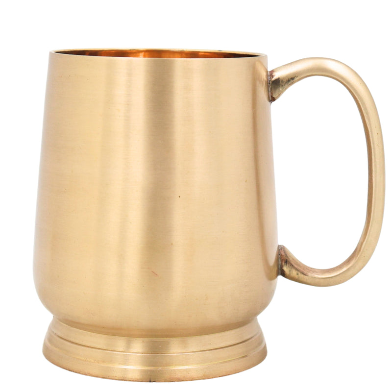 Handcrafted Brass Jug Glass, Pure Peetal Water Vessel for Pooja, Dining, Home Decor & Traditional Gifting, Gold, 4.5 Inch, 1 Piece