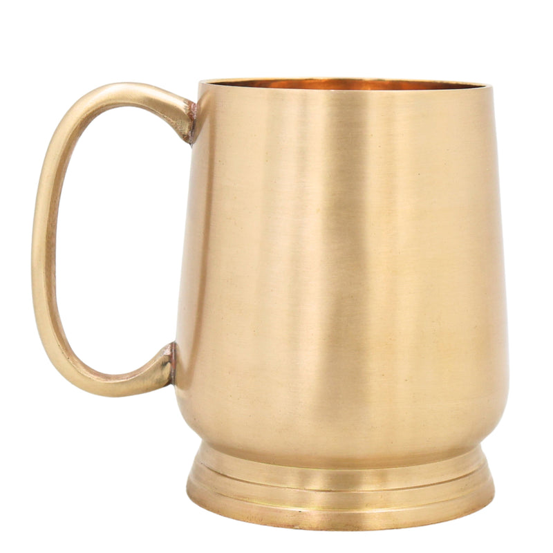 Handcrafted Brass Jug Glass, Pure Peetal Water Vessel for Pooja, Dining, Home Decor & Traditional Gifting, Gold, 4.5 Inch, 1 Piece