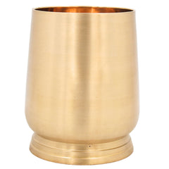 Handcrafted Brass Jug Glass, Pure Peetal Water Vessel for Pooja, Dining, Home Decor & Traditional Gifting, Gold, 4.5 Inch, 1 Piece