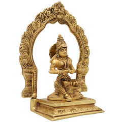 Brass Annapurna Devi Idol for Pooja Room | Annapoorna Mata Murti | Annada Annapurneshwari Parvati Sculpture for Home Temple Decor,Gold, 8 Inch, 1 Piece
