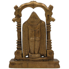 Brass Venkateshwara Idol | Lord Thirupathi Statue | Lord Balaji Idols | Tirupati Idol God Statue Showpiece | Venkateshwara Thirupathi Balaji Statue | Murti, Gold, 9 Inch, 1 Piece