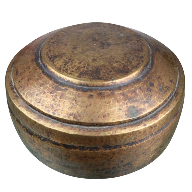 Bhunes Brass Antique Roti Boxes | Box | Multipurpose Boxes |Brass Chapati Boxes Box | Antique Brass Antiques,Gold, 6.5 Inch, 1 Piece