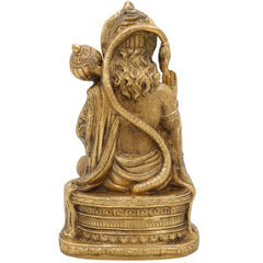 Brass Hanuman Idol – Maruti Anjaneya Bajrang Bali Pital Murti | Vayuputra Sankat Mochan Statue for Home Temple Decor & Gifts – 2.05 KG,Gold, 7.5 Inch, 1 Piece