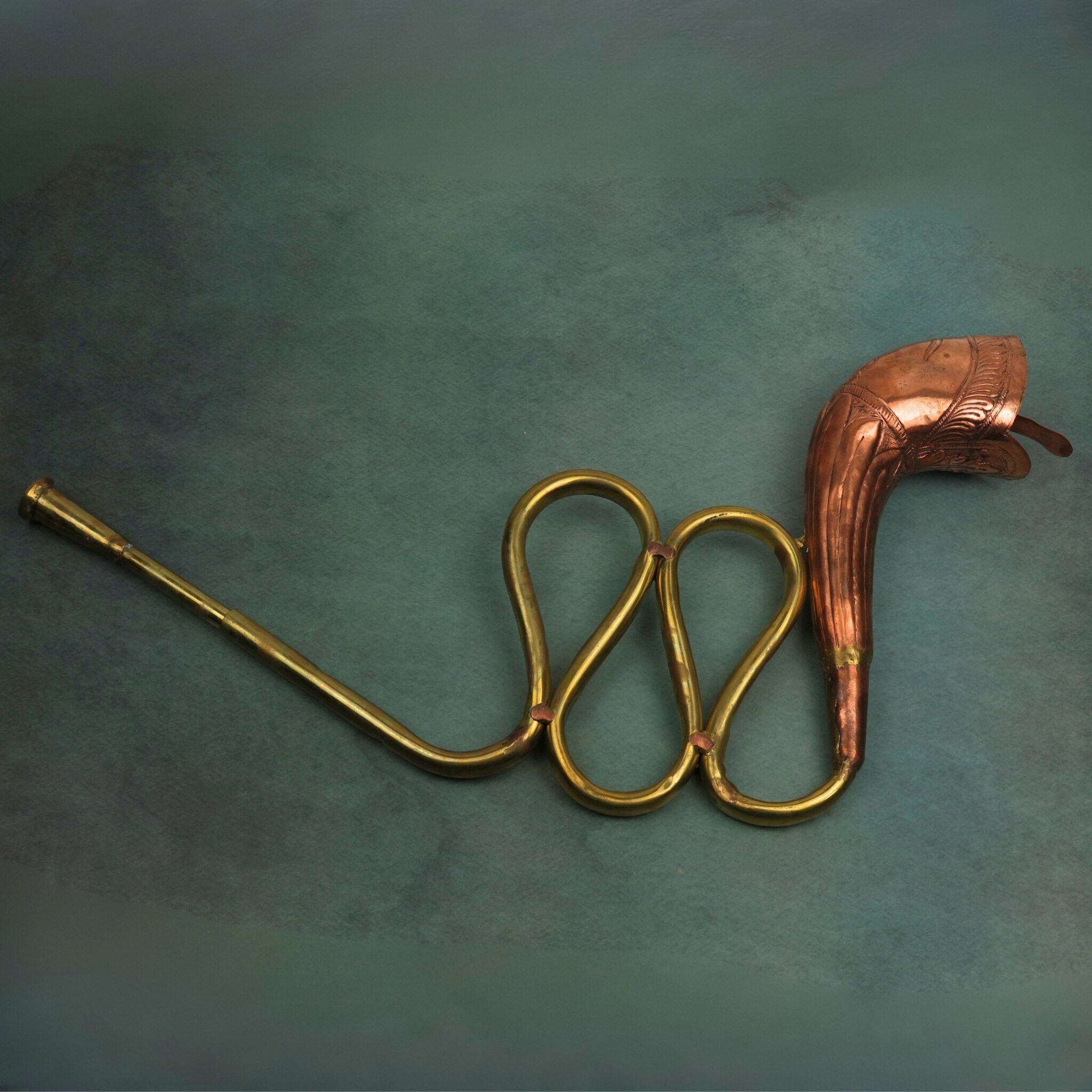 Bhunes Antique Music Decorative Canon Brass | Bugle Copper | Brass To Play Decorative Gift,Gold, 19 Inch, 1 Piece