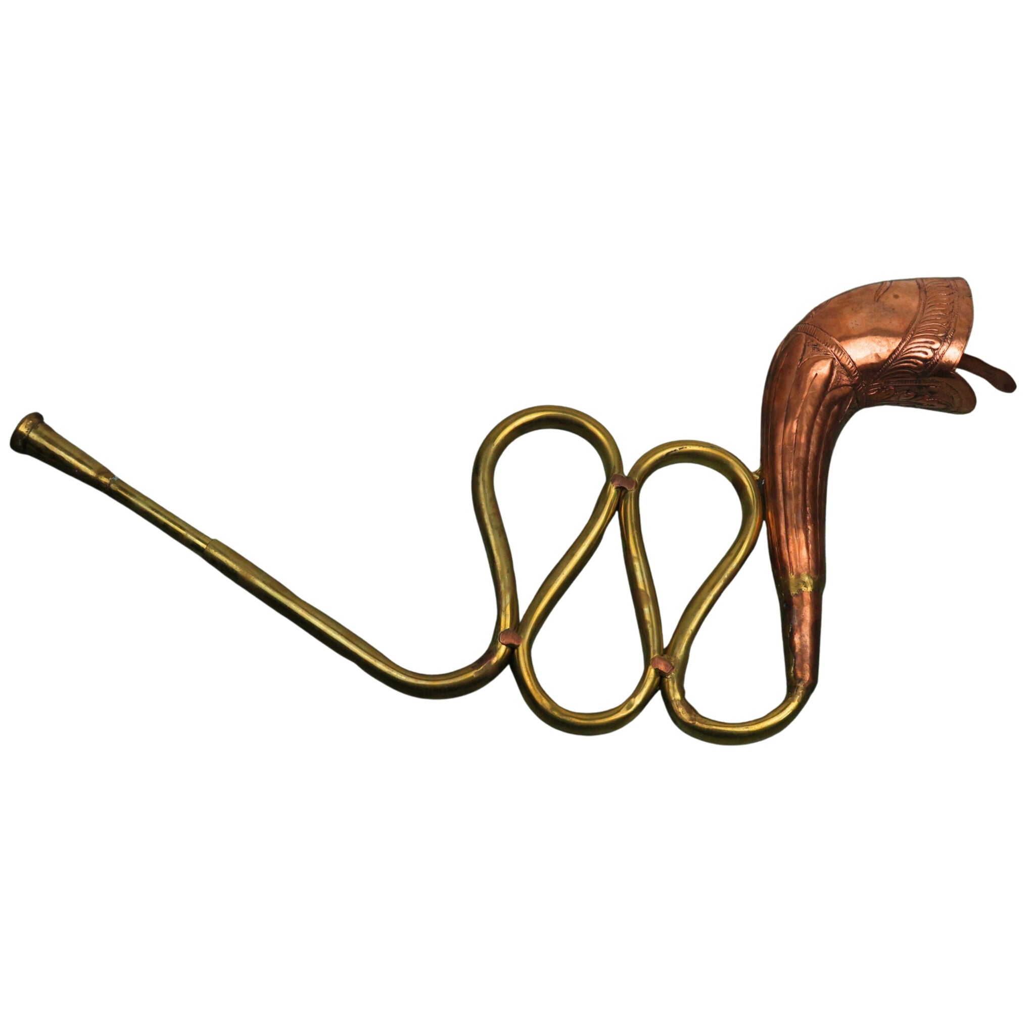 Bhunes Antique Music Decorative Canon Brass | Bugle Copper | Brass To Play Decorative Gift,Gold, 19 Inch, 1 Piece
