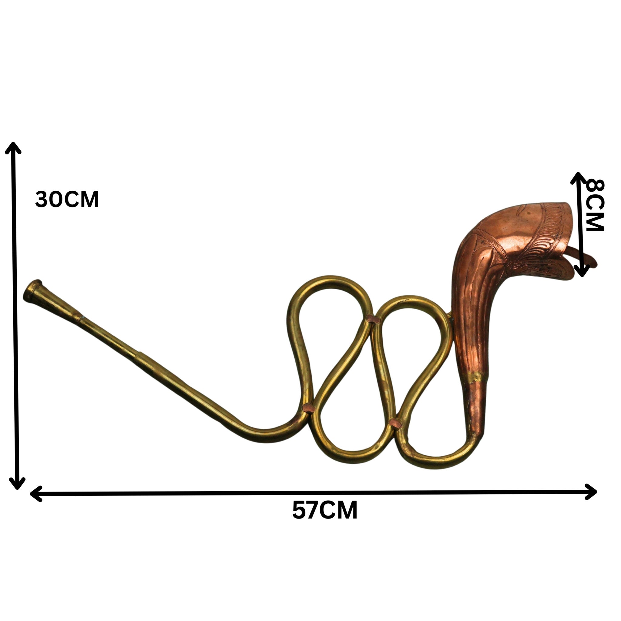 Bhunes Antique Music Decorative Canon Brass | Bugle Copper | Brass To Play Decorative Gift,Gold, 19 Inch, 1 Piece