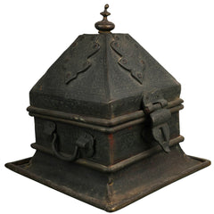 Bhunes Brass Decorative Antique Boxes | Box | Multipurpose Boxes | Jewellery Boxes |Jewel Box | Antique | Jewelry Box,Black, 4 Inch, 1 Piece