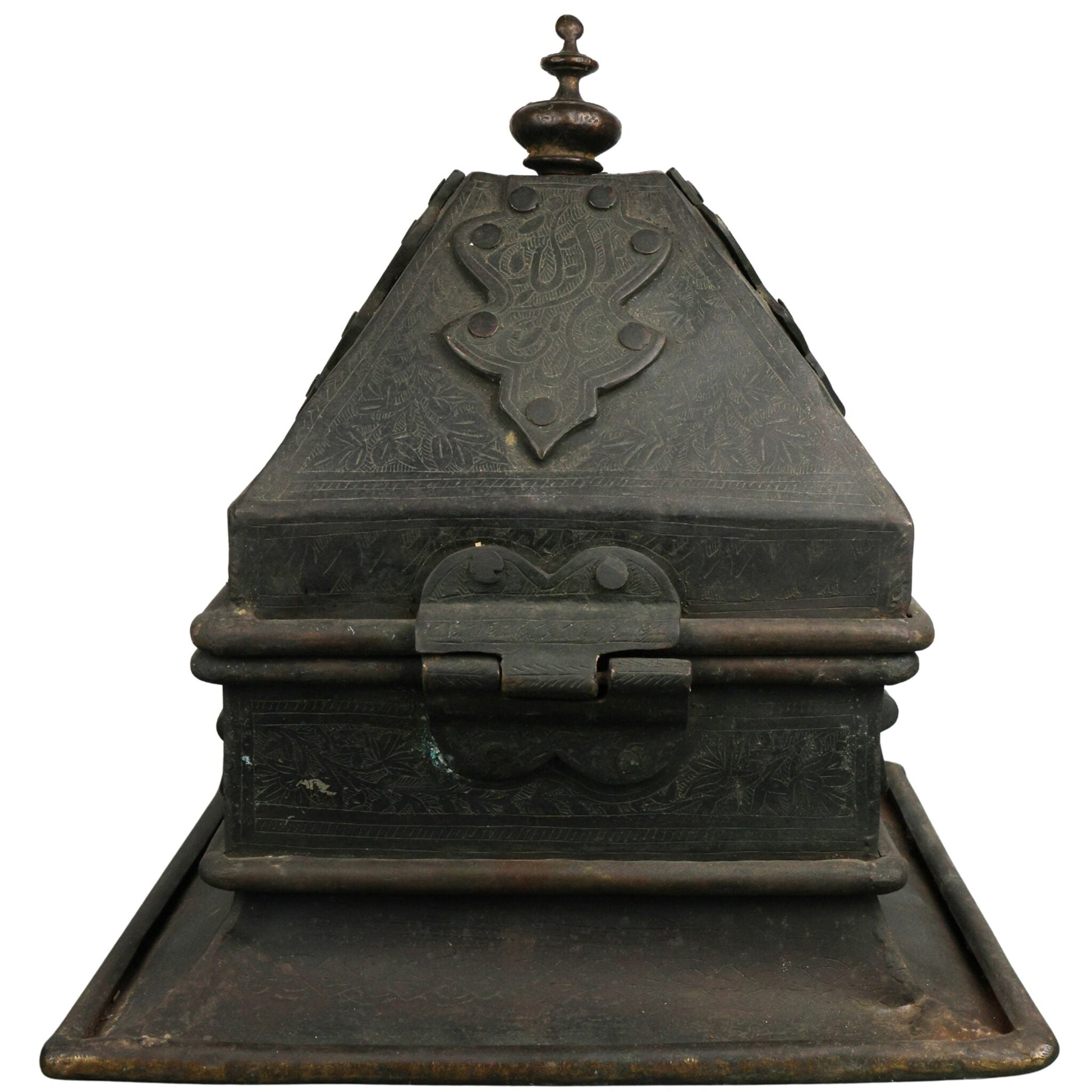 Bhunes Brass Decorative Antique Boxes | Box | Multipurpose Boxes | Jewellery Boxes |Jewel Box | Antique | Jewelry Box,Black, 4 Inch, 1 Piece