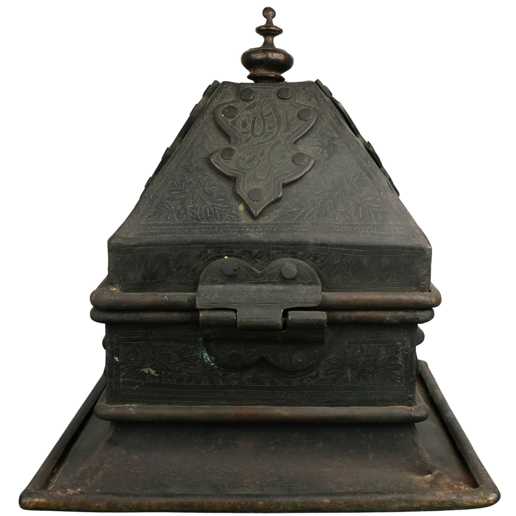 Bhunes Brass Decorative Antique Boxes | Box | Multipurpose Boxes | Jewellery Boxes |Jewel Box | Antique | Jewelry Box,Black, 4 Inch, 1 Piece
