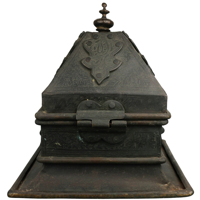 Bhunes Brass Decorative Antique Boxes | Box | Multipurpose Boxes | Jewellery Boxes |Jewel Box | Antique | Jewelry Box,Black, 4 Inch, 1 Piece
