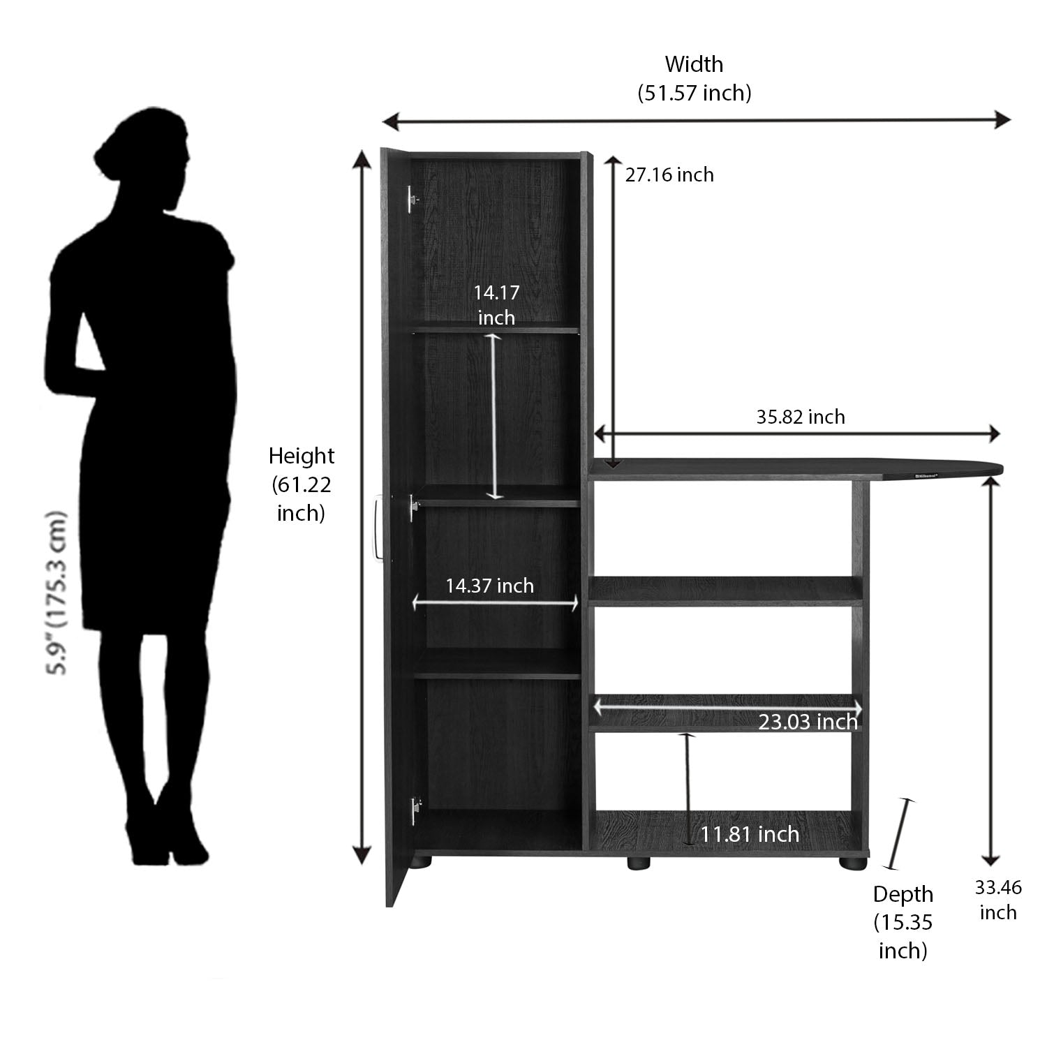 Nilkamal Bradford Storage Cabinet