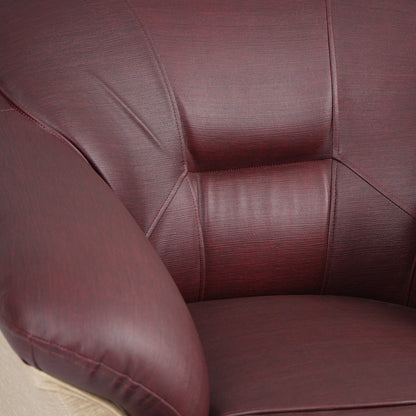 Nilkamal Bright 1 Seater Sofa (Maroon Beige)