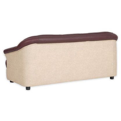 Nilkamal Bright 3 Seater Sofa (Maroon Beige)
