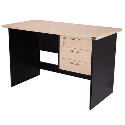 Nilkamal Brilliant Linear Work Station (Maple / Black)