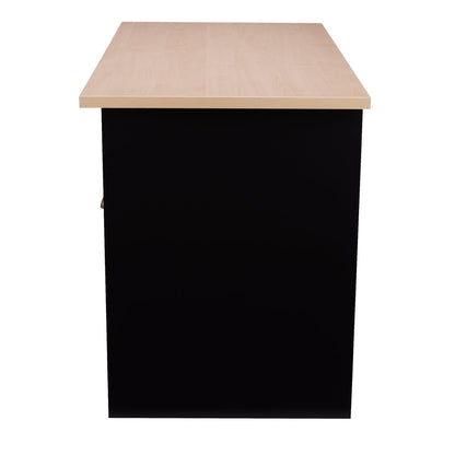 Nilkamal Brilliant Linear Work Station (Maple / Black)