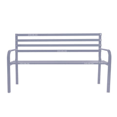 Faith Metal 3 Seater Garden Bench for Outdoor Park - (Grey)