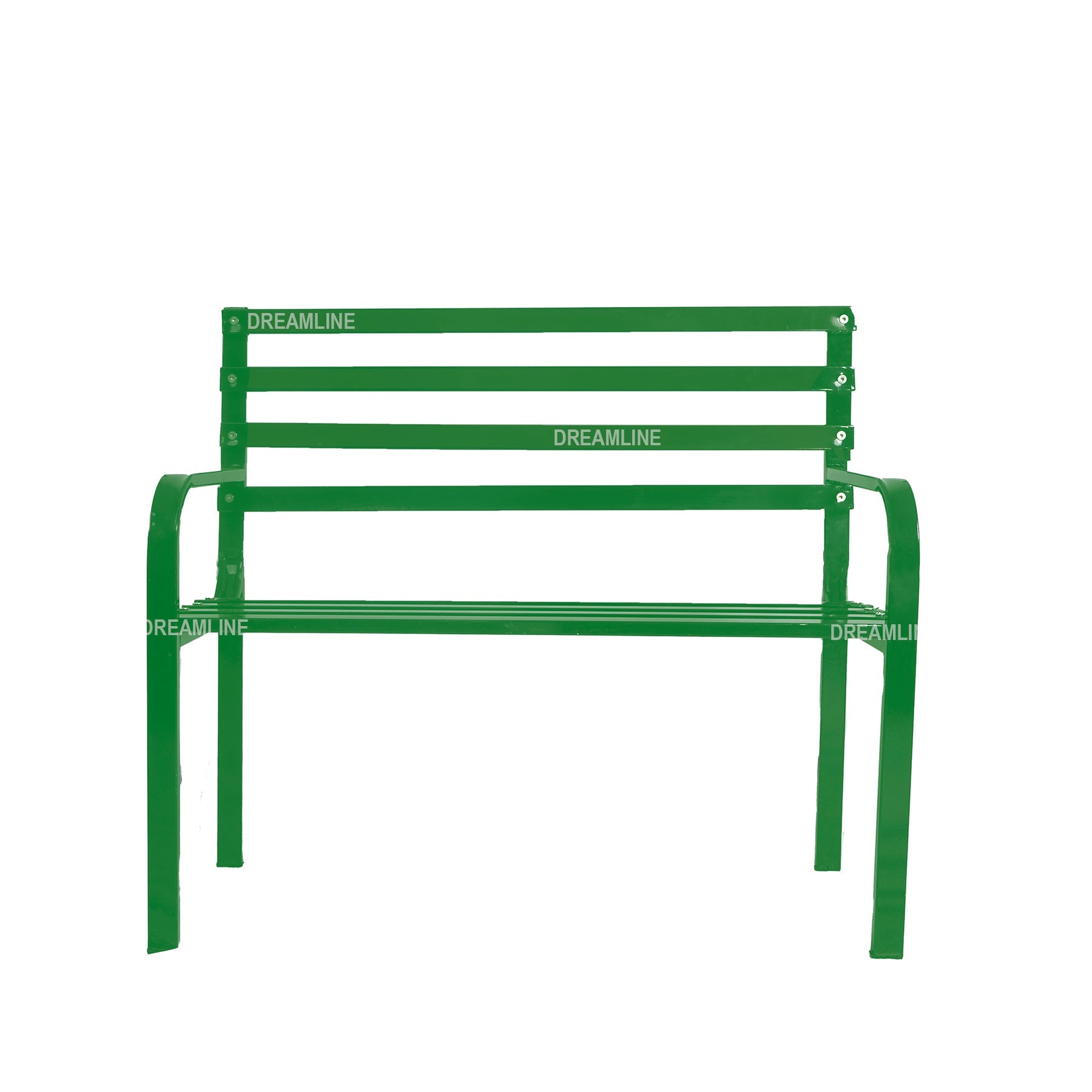 Corp Metal 2 Seater Garden Bench for Outdoor Park - (Green)