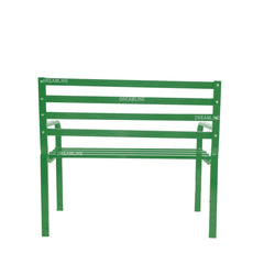 Corp Metal 2 Seater Garden Bench for Outdoor Park - (Green)