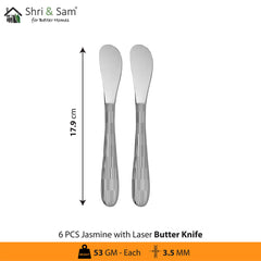 Stainless Steel Cutlery with Laser 6 Jasmine
