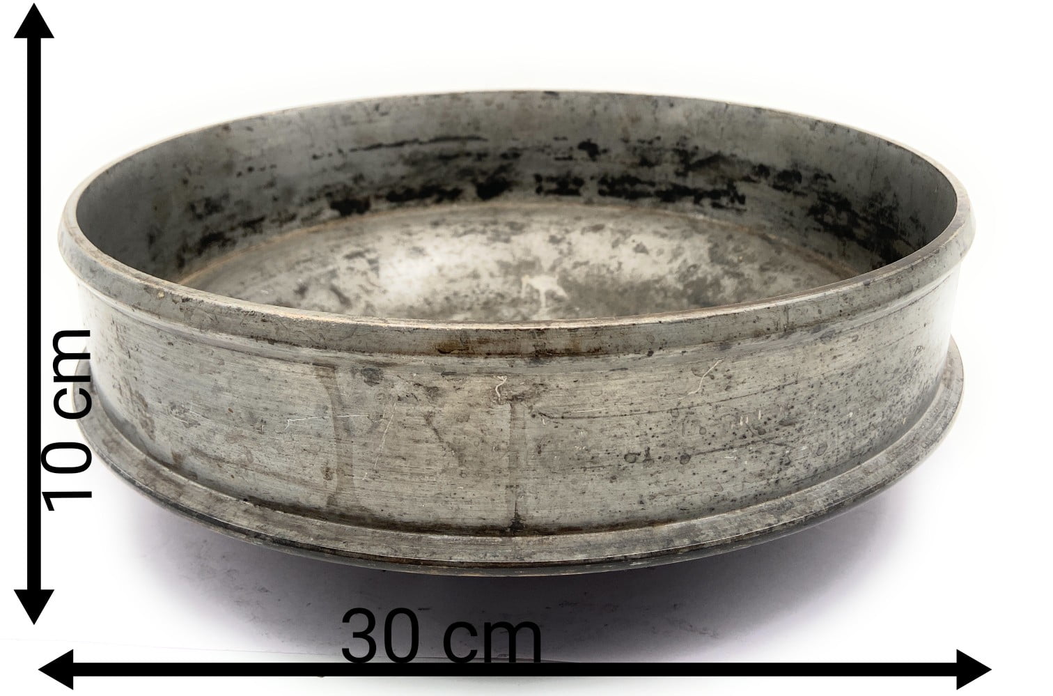 Bhunes Brass Antqiue Urli Ethnic Traditional Bowl,Silver, 4 Inch, 1 Piece