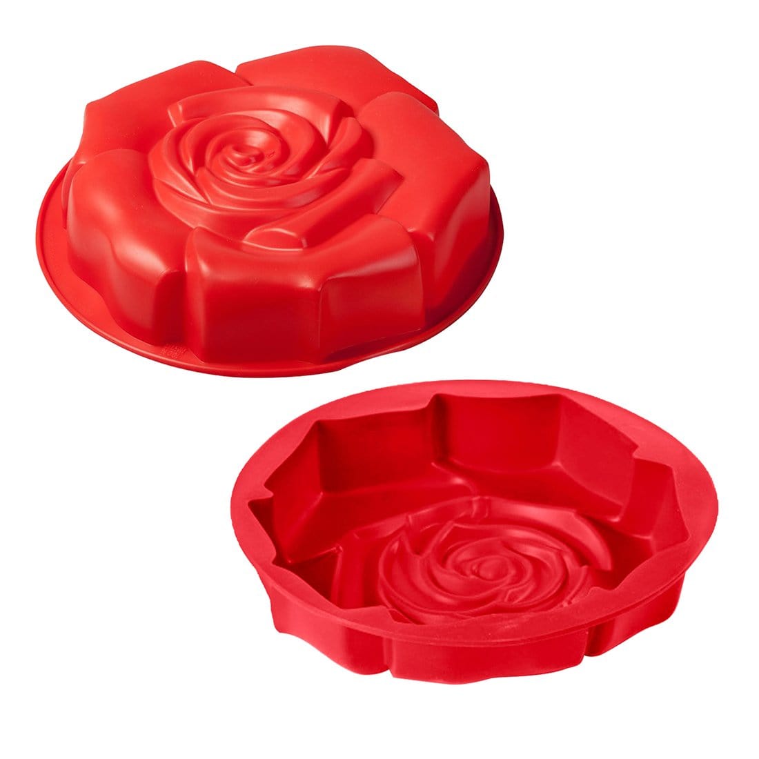 Wonderchef Pavoni Platinum Silicone Rose Shaped Cake Mould