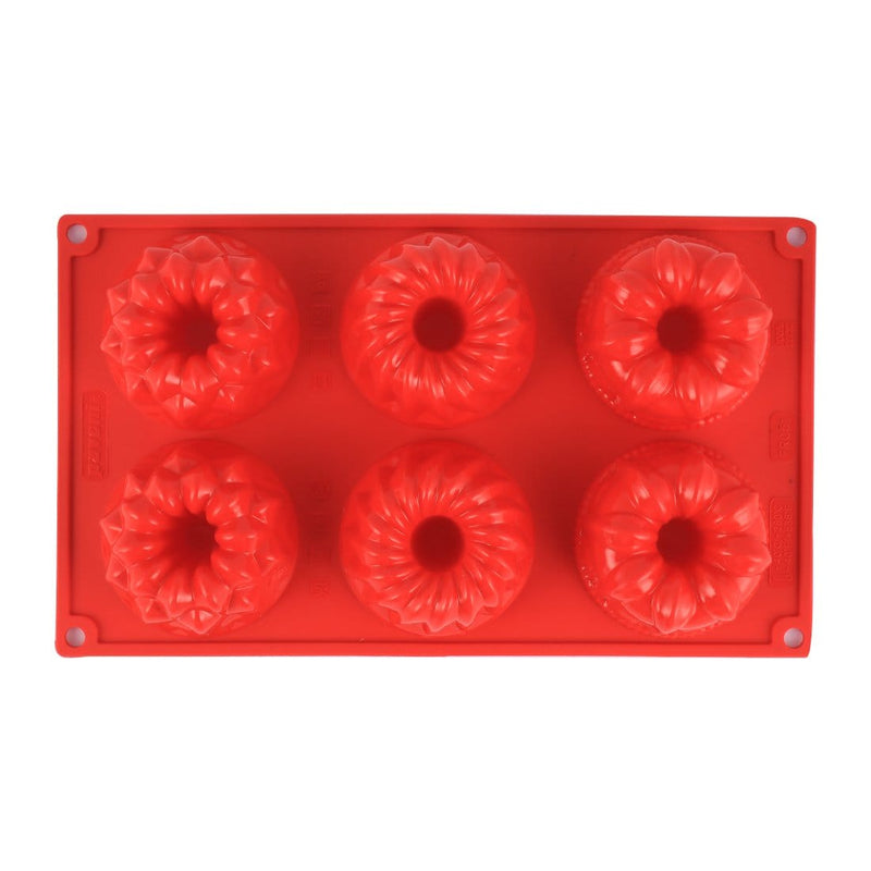 Wonderchef Pavoni Platinum silicone Multi-Forme 6 Portions Mould