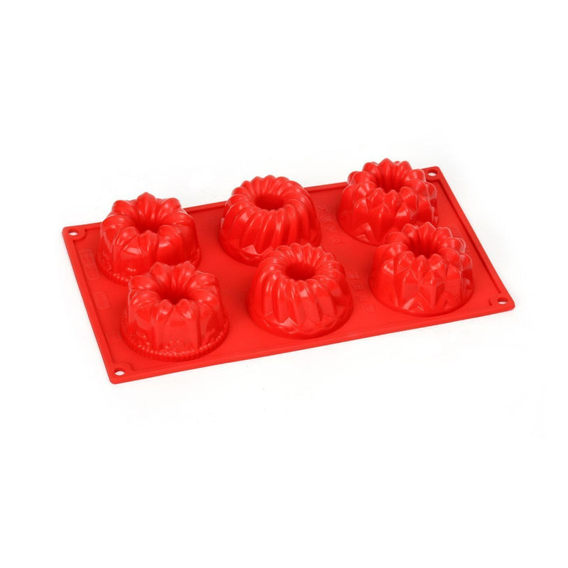 Wonderchef Pavoni Platinum silicone Multi-Forme 6 Portions Mould