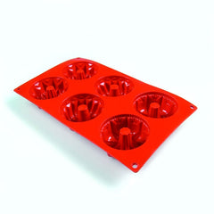 Wonderchef Pavoni Platinum silicone Multi-Forme 6 Portions Mould