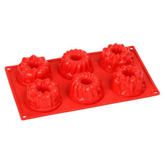 Wonderchef Pavoni Platinum silicone Multi-Forme 6 Portions Mould
