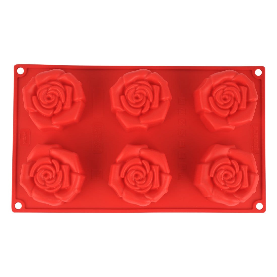 Wonderchef Pavoni Platinum Slilicon Rosa Fiorita 6 Portions Mould