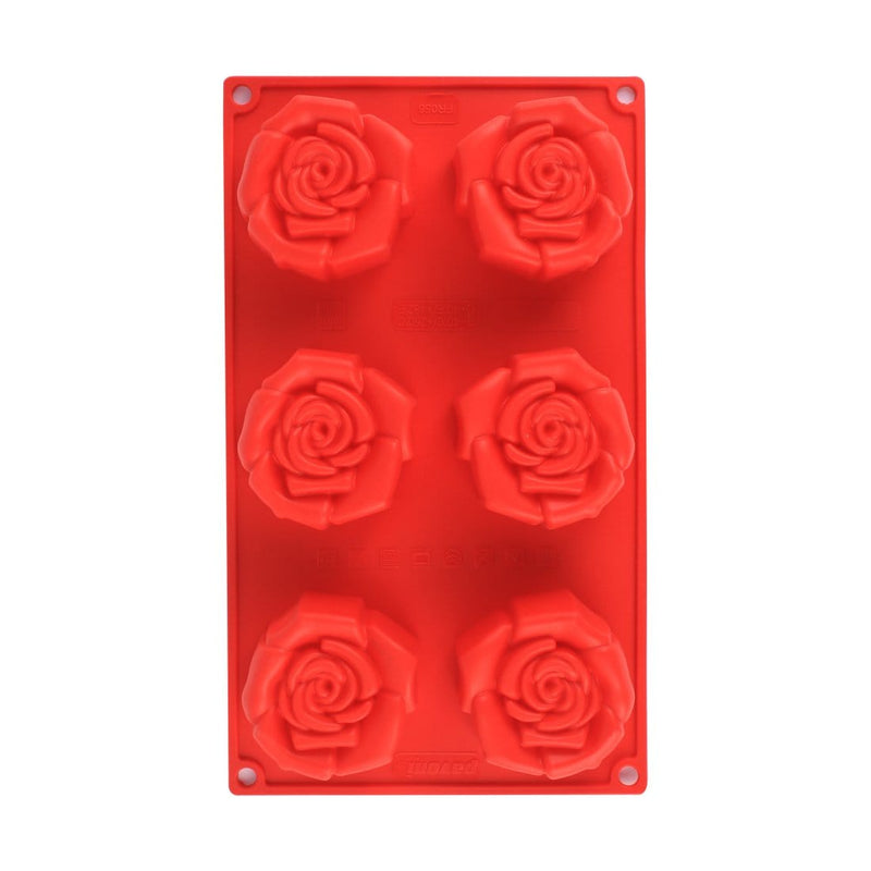 Wonderchef Pavoni Platinum Slilicon Rosa Fiorita 6 Portions Mould