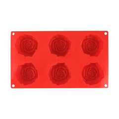 Wonderchef Pavoni Platinum Slilicon Rosa Fiorita 6 Portions Mould