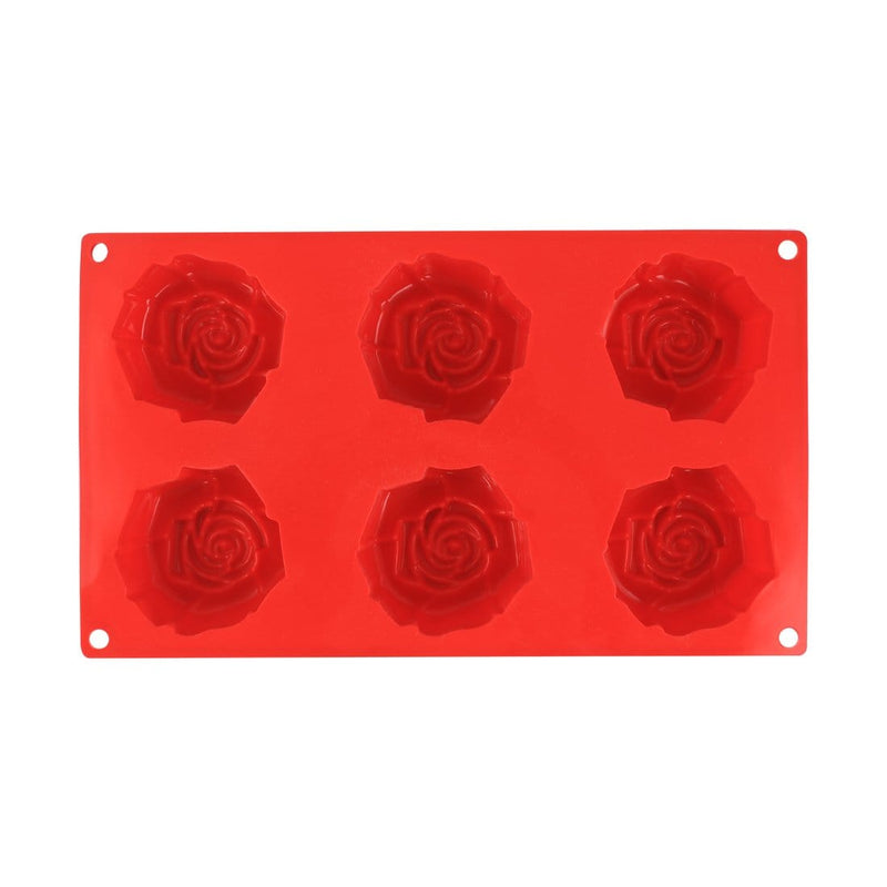 Wonderchef Pavoni Platinum Slilicon Rosa Fiorita 6 Portions Mould