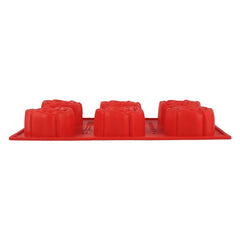 Wonderchef Pavoni Platinum Slilicon Rosa Fiorita 6 Portions Mould