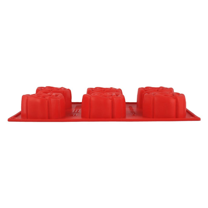 Wonderchef Pavoni Platinum Slilicon Rosa Fiorita 6 Portions Mould