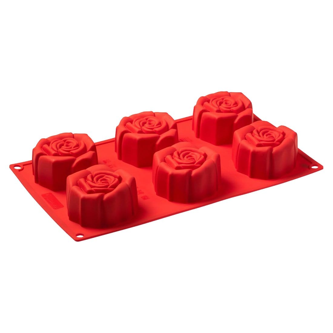Wonderchef Pavoni Platinum Slilicon Rosa Fiorita 6 Portions Mould