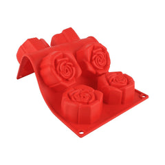 Wonderchef Pavoni Platinum Slilicon Rosa Fiorita 6 Portions Mould