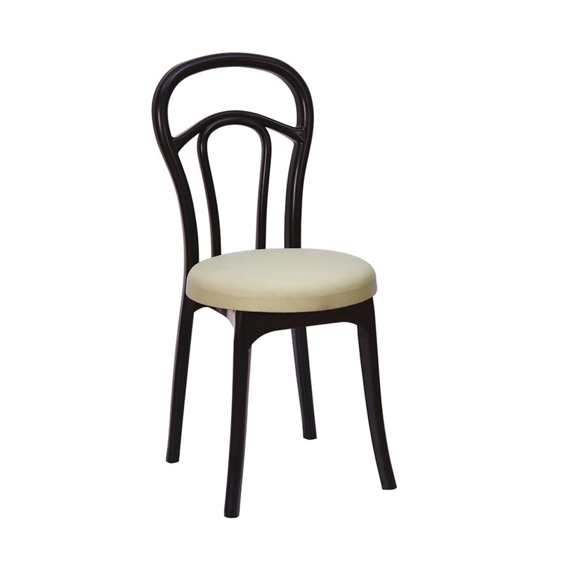 Nilkamal CHR4040 Armless Chair with Leatherette Cushion